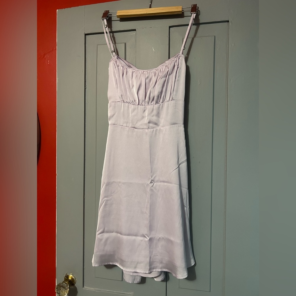 Brand New with Tags Hollister Satin Dress Lilac Medium
